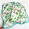 Pañuelo Cuadrado Pequeño Azul Fresco y Elegante de 70 cm, Nuevo Accesorio de Moda Primavera/Verano para Bolsos, Pañuelo de Seda Artificial