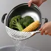 Olla escurridora de mano creativa filtro para borde de olla separador de escoria semicircular herramientas de cocina fabricantes venta al por mayor logo