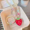 Acessórios Infantis Meninas Desenho Animado Princesa Conjunto de Colar e Pulseira com Contas Colar com Pingente de Menina Acessórios de Joias para Bebê