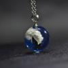 Moda Creativa Collar Cielo Azul Nubes Blancas Esférico Resina Pájaro Pequeño Águila Nubes Cielo Joyería AliExpress