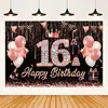 Telón de Fondo de Cumpleaños de Amazon Transfronterizo Pancarta de Jardín Suministros para Decoración de Fiesta Configuración de Foto Festiva Pancarta de Cumpleaños