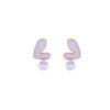 Pendientes de Aguja de Plata de Ley Japoneses y Coreanos Exquisitos Circonita Microincrustada Joyería Pendientes de Amor para Mujer Pendientes de Moda Sencillos Pequeños Versátiles