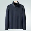 Nuevo abrigo de forro polar para otoño e invierno, abrigo de forro polar polar, suéter grueso con cuello alto, top cálido con forro de forro polar para exteriores