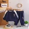 Conjunto Masculino Primavera e Outono 2026 Novo Estilo Bebê Estiloso Outono Manga Longa Conjunto de Duas Peças Infantil Crianças Casuais Moletom Atacado