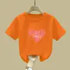 2272# Camiseta Casual de Verão com Manga Curta All-match para Crianças, Estampa de Desenho Animado, Nova para Meninos e Meninas, Camiseta de Bebê com Manga Curta, Tendência