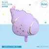 Globo de Película de Aluminio con Forma de Concha Marina de Dibujos Animados Nuevo y Lindo Transfronterizo Accesorios de Decoración para Escena de Fiesta Infantil Venta al por Mayor