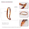 Verano Alta Gama Estampado Leopardo Color Carey Gafas Banda para el Cabello Usar Gafas Cómoda Banda Fina para el Cabello Simple para Mujer Transfronterizo