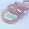 Pulsera de cristal rosa natural pulsera estilo femenino joyería de flor de durazno regalo color rosa claro con pulsera de grietas de hielo