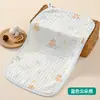Toalha de Saliva de Gaze de Seis Camadas para Bebês, Classe A, Macia e Absorvente, Toalha Facial e de Banho para Recém-Nascidos, Toalha Quadrada de Gaze de Algodão Bambu