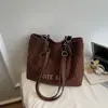 Bolsa Feminina de Grande Capacidade, de Alta Qualidade, Moderna e Versátil, Bolsa Saco para o Dia a Dia, Bolsa Tote Retrô Casual e Simples de Veludo