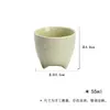 Conjunto para Sala de Chá com Esmalte Verde Estilo Song, Coleção Série Verde Cana, Incluindo Gaiwan, Bule, Xícaras de Chá, Suporte para Bule, Adequado para Cerimônia do Chá e Cerimônia do Incenso