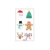Adesivo de tatuagem Papai Noel barba 3D sino decoração de braço festa de fim de ano troca de presente infantil adesivo de desenho animado