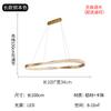 Lámpara de araña minimalista para sala de estar, estilo nórdico moderno, creativa, con anillo circular, luz de ambiente de lujo, diseño italiano, lámpara para dormitorio principal y comedor.