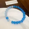 Pulseira Roxo Retrô Francês com Pérolas de Imitação para Meninas, Pulseira de Cristal de Design de Nicho High-End Ins, Joia para Melhor Amiga