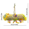 3 peças brinquedo de papagaio roer papel picado suprimentos para pássaros utensílios bola de rattan triturador de papel brinquedo de bucha para pássaro brinquedo de pássaro