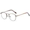 Montura de gafas de luz azul retro de moda para mujer, sencilla, antirradiación, ultraligera, de montura redonda, adelgazante para rostro cuadrado, montura de gafas de luz azul