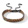 Amazon Venta Caliente Transfronteriza Pulsera de Piedra Negra para Hombre Pulsera de Hombre Moda Pulsera Elástica de Piedra Negra con Cuentas Venta al por Mayor