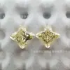 Trevo de Quatro Folhas Colorido Corte Radiante Zircônia Pedra Solta Zircônia Cúbica Acessórios de Joias Transfronteiriços Acessórios de Pedras Preciosas
