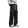 Nuevos pantalones casuales tejidos sueltos de otoño para hombre, pantalones de trabajo, pantalones para senderismo al aire libre, pantalones de montañismo para hombre, pantalones deportivos, pantalones largos para hombre