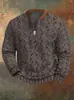Suéter para Hombre 2024 Chaqueta Nueva Moda Otoño Manga Larga Media Cremallera Superior Imitación Suéter D Venta al por Mayor