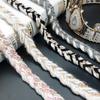 Tejido de encaje tejido con cinta fragante de 1,5 cm para decoración de escote, accesorios de ropa, tela larga