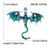 Broche de Dragón Occidental Esmaltado de Aleación Transfronterizo, Broche de Animal Moderno y Único para Trajes y Abrigos: Br3539