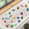 Atacado transfronteiriço adesivos de parede azulejos padrão de peixe marinho à prova d'água banheira adesivos removíveis fabricante dropshipping