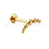 Jiangtai F136 Aleación de Titanio Joyería Cabeza Corazón Cruz Media Luna Bola Cruz Joyería para Piercing de Titanio G23 Pendientes