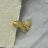 Pingente Cilíndrico Irregular com Textura de Espiga de Trigo Borboleta Nicho Estilo Xiaohongshu, Pequeno e Versátil, Moderno, Dropshipping de Peça Única