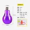 Botellas para Bebidas con Forma de Bombilla al por Mayor en Stock, Botellas para Té de Leche, Botellas de Plástico Transparente, Botellas Creativas, Envases para Jugos, Botellas de Jugo, PET