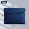 Bolsa de Documentos de Cuero Simple para Negocios Bolsa Impermeable para Almacenamiento de Datos Maletín con Hebilla Gran Capacidad Bolsa para Archivos Se Puede Personalizar