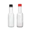 Garrafa de vidro branca alta para molho de tomate 150ml mini garrafa de tempero de cozinha garrafa de vidro para molho de soja garrafa de tempero selada