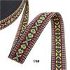 Suministro directo de fábrica cinta jacquard étnica de color de 25 mm de ancho de poliéster algodón para ropa zapatos y sombreros accesorios decorativos para equipaje