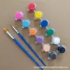 Boneca de Gesso Tinta Acrílica Crianças Arte Pintura Grafite Ecológico e Seguro Artesanal DIY Papel Pintado à Mão Tinta