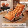 Silla mecedora plegable doble, ampliada y ensanchada, sofá perezoso ajustable para adultos de ocio, balcón, silla mecedora para siesta tecnológica