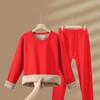Roupa Térmica de Lã de Camelo para Homens, Espessada com Lã Térmica Adicionada, Retém o Calor e à Prova de Frio, Adequada para Meia-Idade e Idosos, Conjunto de Outono para Homens e Mulheres