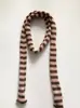 Bufanda fina a rayas con fuerte estilo de la subcultura Punk Harajuku, banda decorativa para el cuello, estilo unisex, corbata de estilo europeo y americano