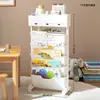 Estantería de Almacenamiento Lateral de Escritorio Multi-capa Estantería con Ruedas Carrito Pequeño Estante de Piso Productos para el Hogar Contra la Pared