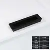 Manija oculta manija de cajón moderna aluminio espacial manija empotrada ranura para puerta corredera hebilla de aleación de aluminio empotrada