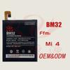 Bateria de Celular Bm32 é Adequada para Bateria de Celular Xiaomi Mi4, Grande Capacidade, Estoque Pronto de Fábrica Atacado