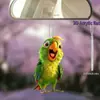 Acrílico Nuevo Lindo Loro Pequeño Acrílico Plano Decoración Colgante para el Interior del Coche Espejo Retrovisor Colgante para el Hogar