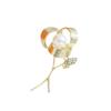 Broche de Flor de Rosa Nueva Flor Geométrica Simple Flor Flor Flor Simple Flor de Seda Ramillete Pin para Solapa de Traje Accesorios Mujeres