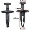 Adecuado para conductos de aire de parachoques delantero y trasero, clips para maletero de Ford Focus, Escape, Mondeo