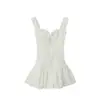 Ropa europea y americana transfronteriza para mujer ins dulce temperamento de chica hot deseo puro retro vestido de tirantes ajustado a la cintura venta al por mayor
