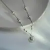 Nuevo Collar de Perla Única para Mujer, Simple y Elegante, Estilo de Alta Gama, Múltiples Formas de Usar, Cadena de Suéter con Múltiples Perlas Que No Se Desvanecerá