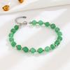 Pulsera de Cuentas Cortadas de Jade Dongling de Plata Esterlina S925 Joyería Elegante de Nicho de Alta Gama Pulsera de Calcedonia de Lujo Ligero para Mujer