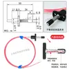 Sensor de temperatura NTC10K tipo resorte con brida, diseñado específicamente para la medición de la temperatura superficial de la batería en equipos de fabricación de baterías