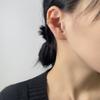Gato Antiguo Chica Ning Sentido Diamante Único Flor Pequeña Hueco Oreja de Conejo Clip para Oreja Sin Agujero en la Oreja Conejo del Zodiaco Clip para Hélix de Oreja