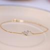 Pulseira de Amor da Moda Francesa Transfronteiriça Europeia e Americana Cheia de Diamantes Zircônia Requintada Doce Amor Versátil Pulseira de Menina Presente