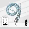 Alça de celular trançada vibrante e colorida, alça transversal ajustável, durável e resistente a rasgos, design anti-perda, conjunto completo de acessórios, alça de celular transversal